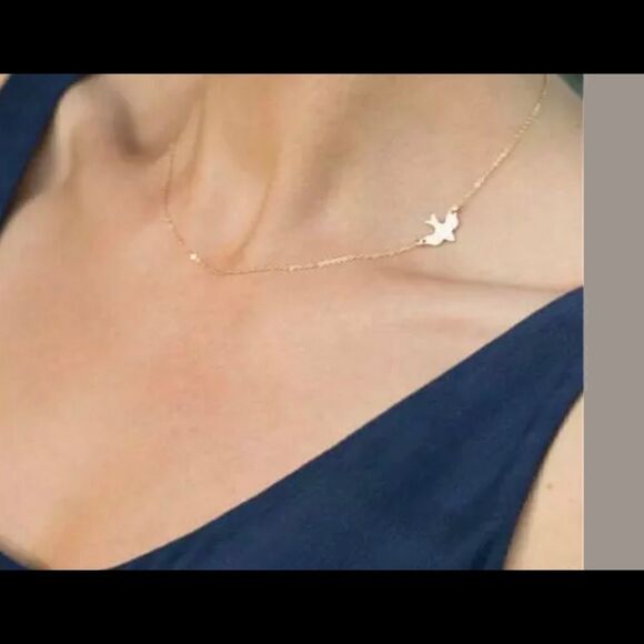 Gold Dove Chain Necklace  - Picture 1 of 3
